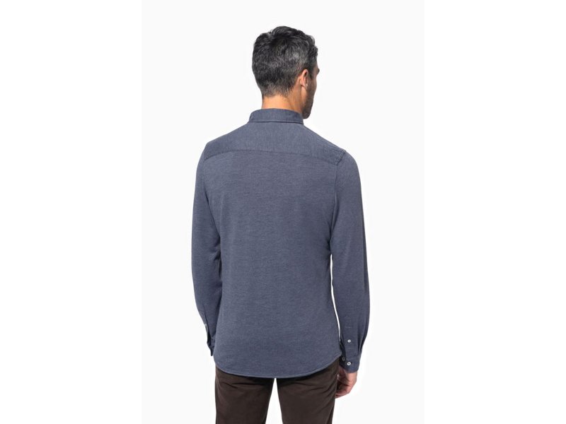 Kariban Jacquard overhemd lange mouwen Kariban Jacquard overhemd lange mouwen