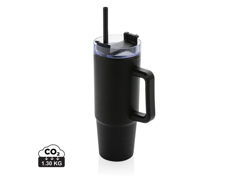 Tana Gerecyclede Plastic Tumbler met Handvat 900 ml - Duurzame Drinkfles | Totziens Promotions Tana Gerecyclede Plastic Tumbler met Handvat 900 ml - Duurzame Drinkfles | Totziens Promotions