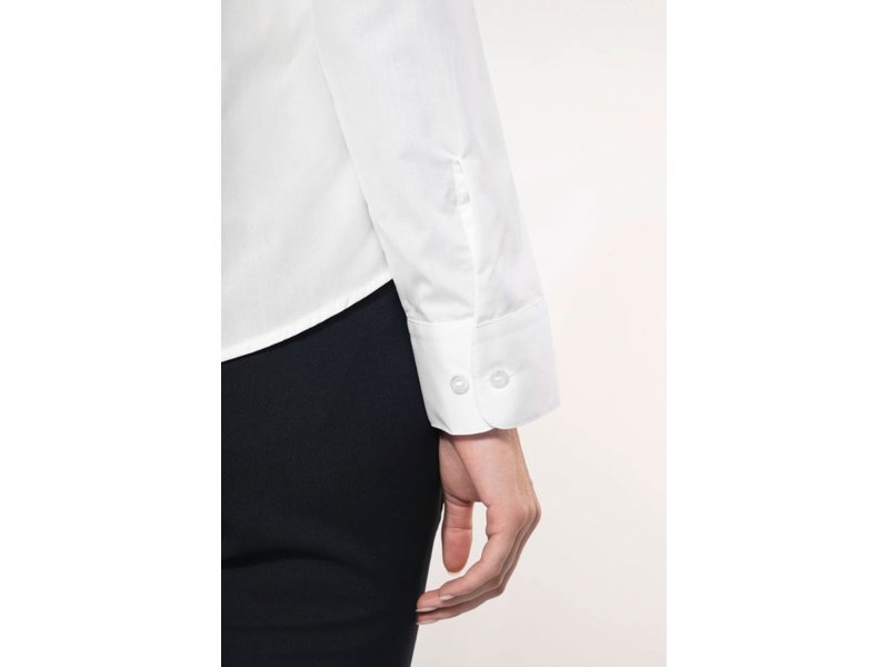 Kariban Damesblouse met "Mao" kraag lange mouwen Kariban Damesblouse met "Mao" kraag lange mouwen