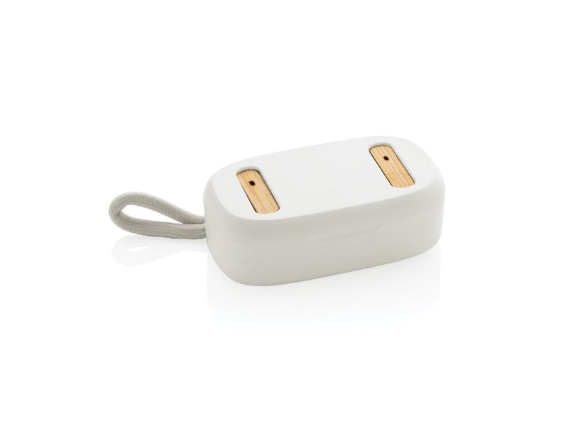 Gerecycled plastic & bamboe TWS oordopjes Gerecycled plastic & bamboe TWS oordopjes