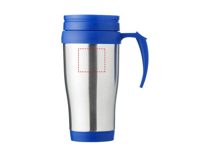 Handige thermosbeker met handvat, snel met eigen logo leverbaar Handige thermosbeker met handvat, snel met eigen logo leverbaar