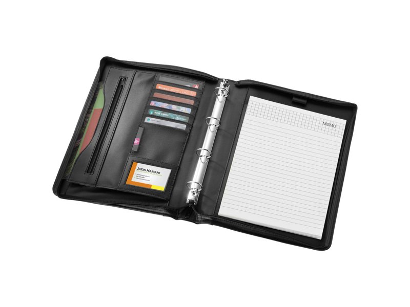 Ebony A4 portfolio met aktentas
