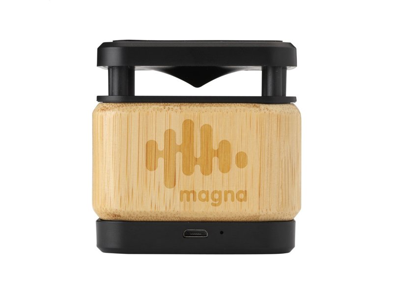 Bamboo Block Speaker met draadloze oplader Bamboo Block Speaker met draadloze oplader
