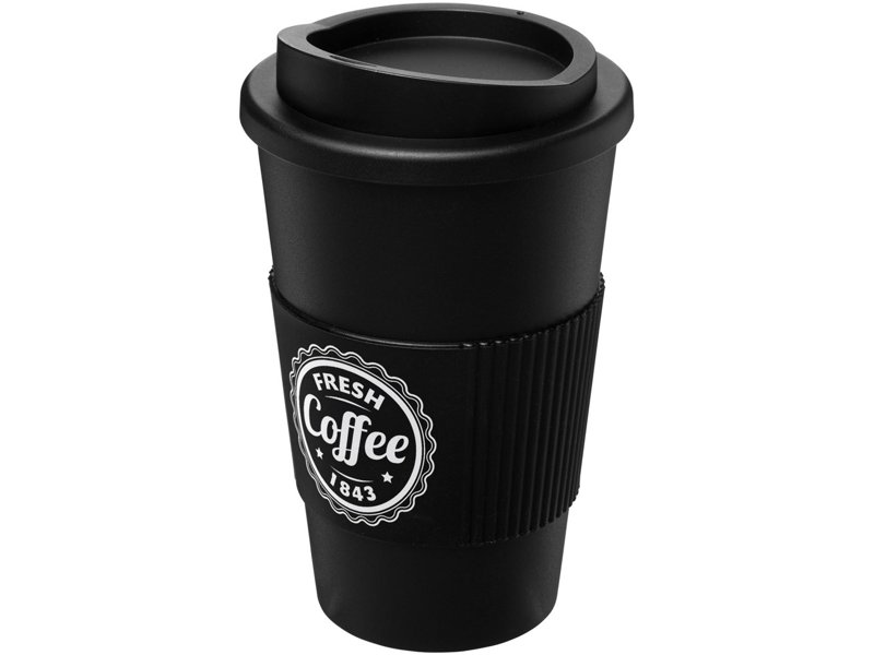 Americano® geïsoleerde beker van 350 ml met handgreep Americano® geïsoleerde beker van 350 ml met handgreep