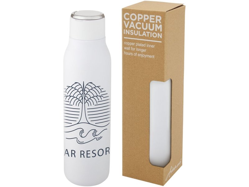 Marka 600 ml koperen vacuüm geïsoleerde fles met metalen lus Marka 600 ml koperen vacuüm geïsoleerde fles met metalen lus