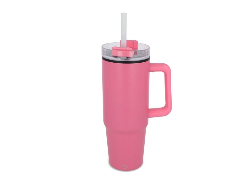 Miami beker met handvat en rietje 800ml Miami beker met handvat en rietje 800ml