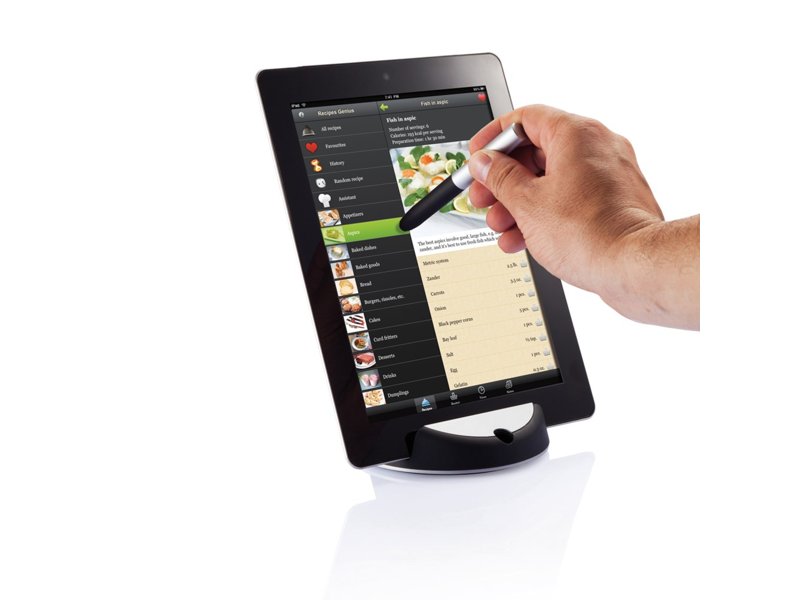Chef tablet standaard met touchpen