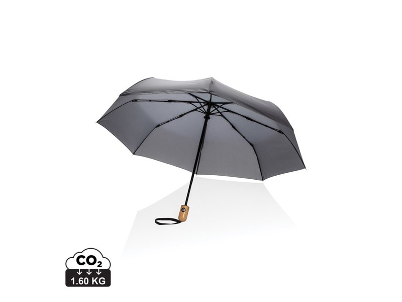 21" Impact AWARE™ RPET 190T bamboo auto open/dicht paraplu 21" Impact AWARE™ RPET 190T bamboo auto open/dicht paraplu