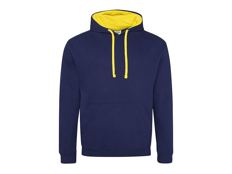 Hooded sweater met kleurige accenten, goedkoop bedrukken van sweaters Hooded sweater met kleurige accenten, goedkoop bedrukken van sweaters