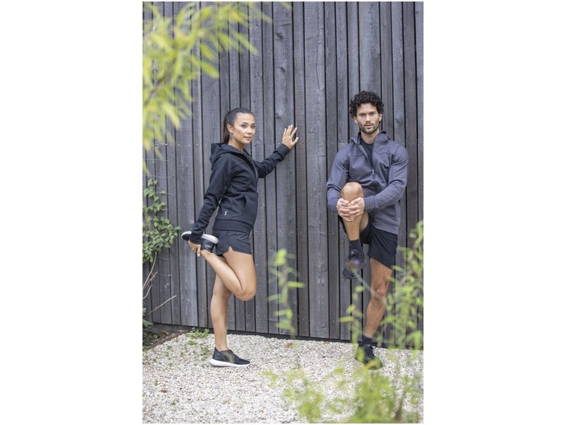 Nubia gebreid performance dames jack met volledige rits