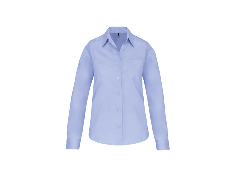 Kariban Dames poplin blouse lange mouwen