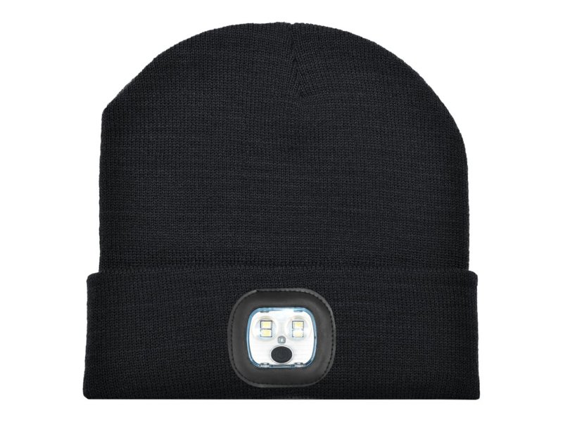 Gebreide muts met ledlamp