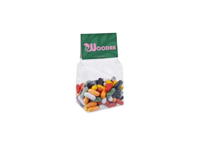 Blokzakje kopkaartje 100 gram snoep