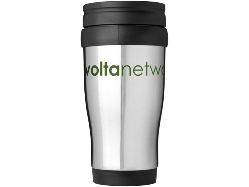 Handige thermosbeker met handvat, snel met eigen logo leverbaar Handige thermosbeker met handvat, snel met eigen logo leverbaar