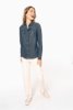 Kariban Dames denim blouse lange mouwen Kariban Dames denim blouse lange mouwen