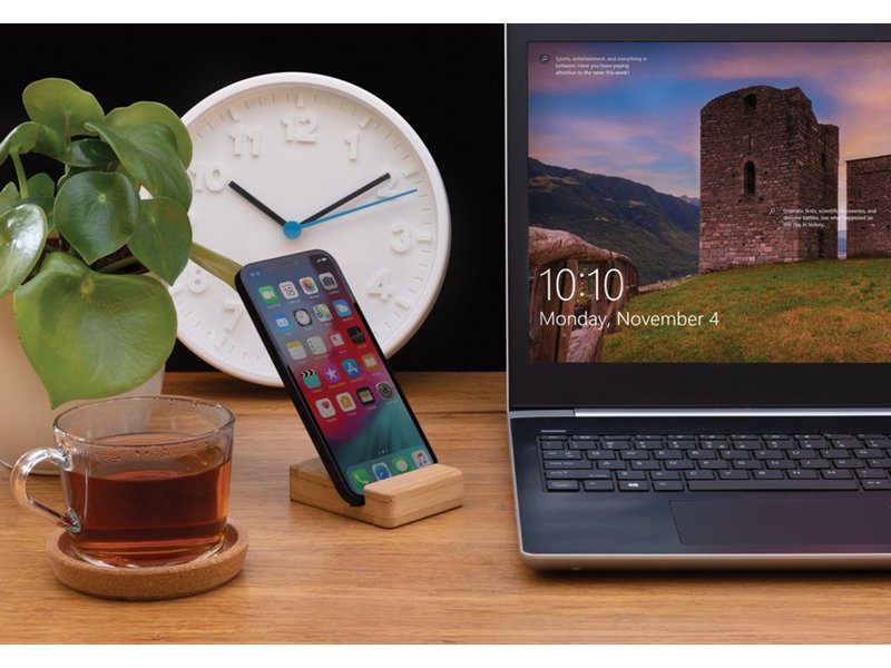 Bamboe telefoon standaard