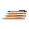 Bamboe pen met tarwestro clip Bamboe pen met tarwestro clip