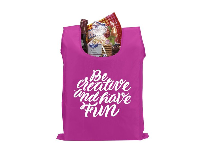 Opvouwbare boodschappentas, bedrukt met uw logo uitdelen?