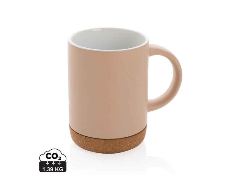 Keramische mok met kurken bodem Keramische mok met kurken bodem