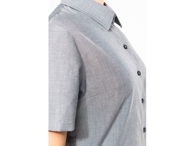Kariban Dames oxford blouse korte mouwen Kariban Dames oxford blouse korte mouwen