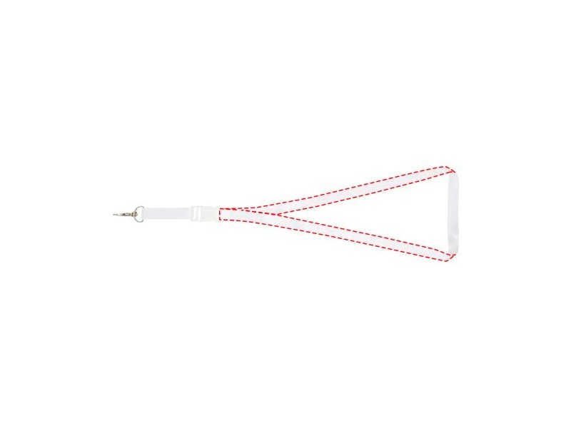 Balta gerecyclede PET lanyard met veiligheidsgesp