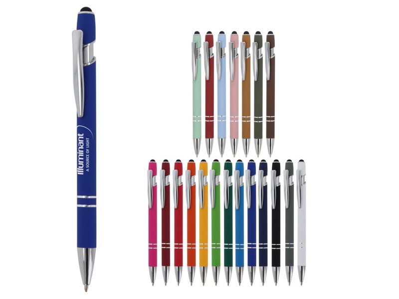 Balpen Paris Metaal rubberised