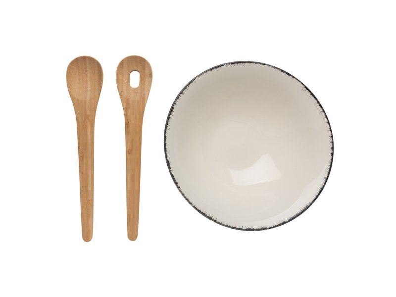 Ukiyo slakom met bamboe saladebestek