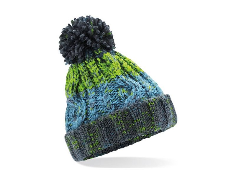 Beechfield - Junior Corkscrew Pom Pom Beanie