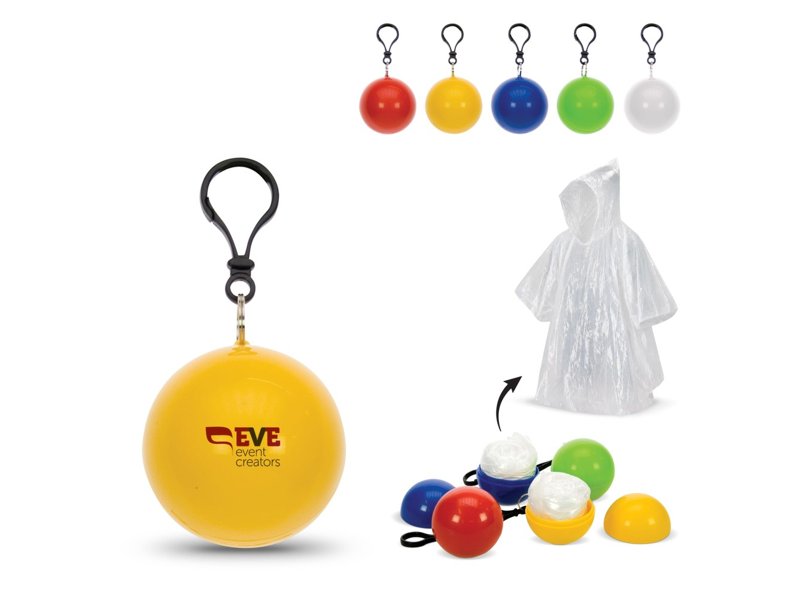 Bal met regenponcho