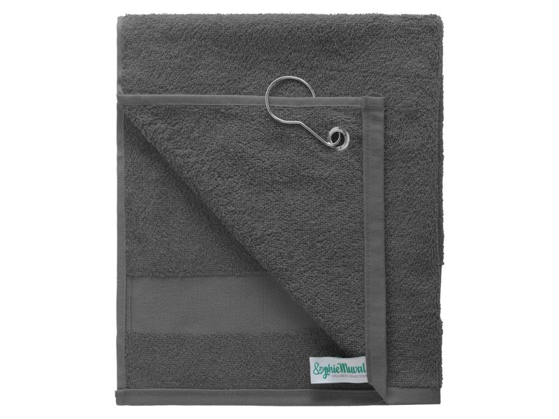 Sophie Muval golfhanddoek met clip, met een band