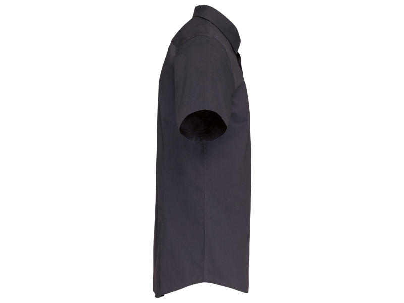 Kariban Heren stretch overhemd korte mouwen