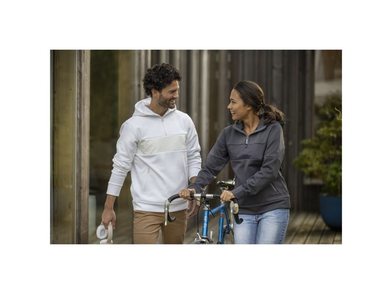 Sayan anorak heren sweater met halve rits en capuchon Sayan anorak heren sweater met halve rits en capuchon