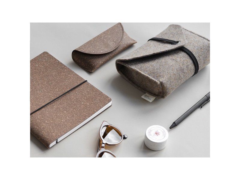 Recycled leather Refillable Notebook A5 notitieboek Recycled leather Refillable Notebook A5 notitieboek