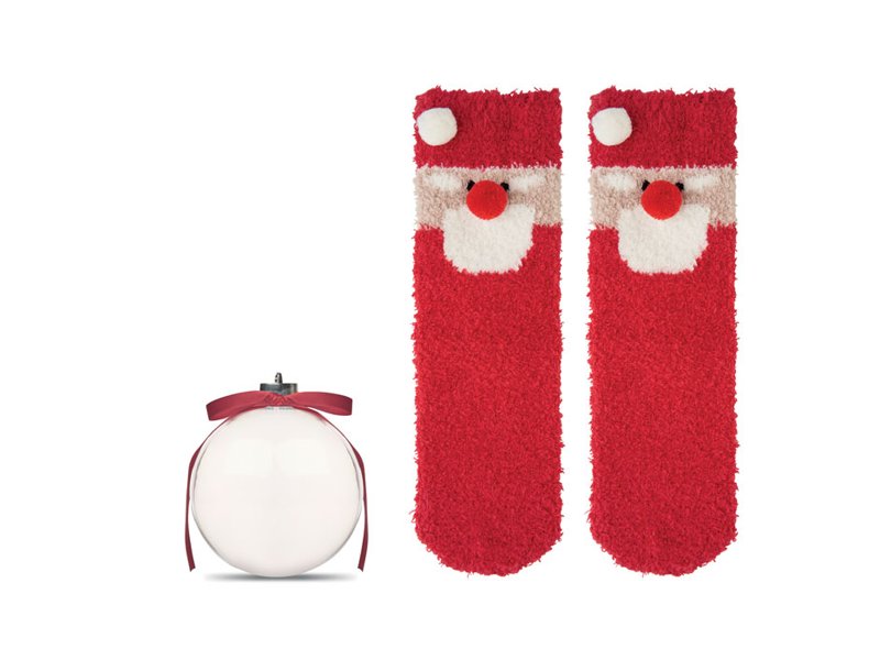 Kerstman sokken balornament SNUG L