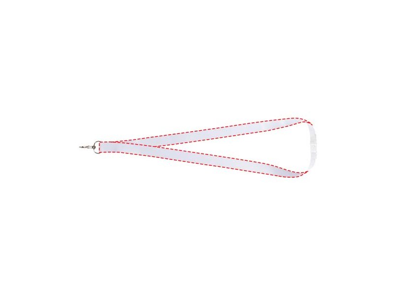 Addie gerecyclede PET lanyard - dubbelzijdige sublimatie