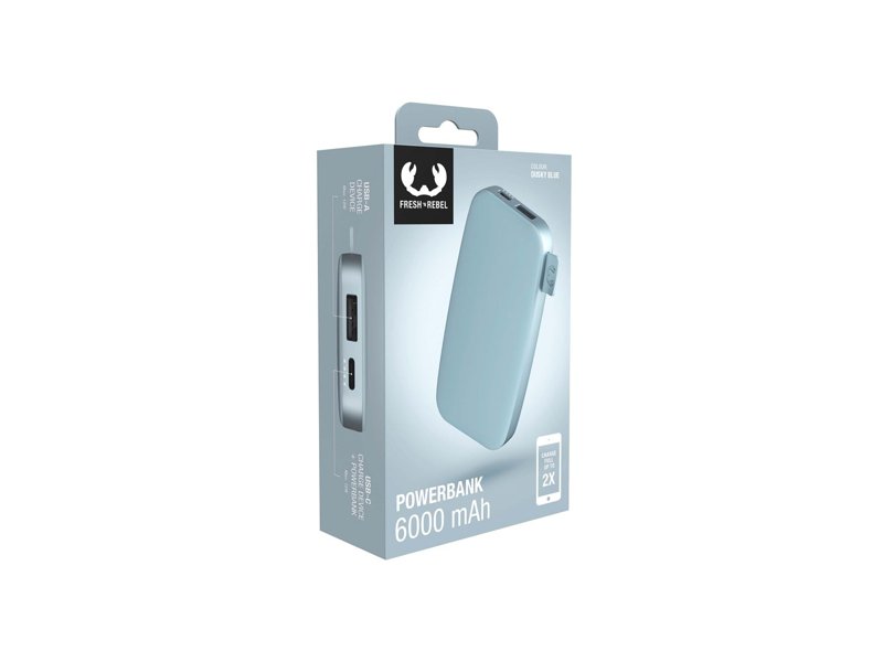 Fresh 'n Rebel Powerbank 6000 mAh USB-C Fresh 'n Rebel Powerbank 6000 mAh USB-C