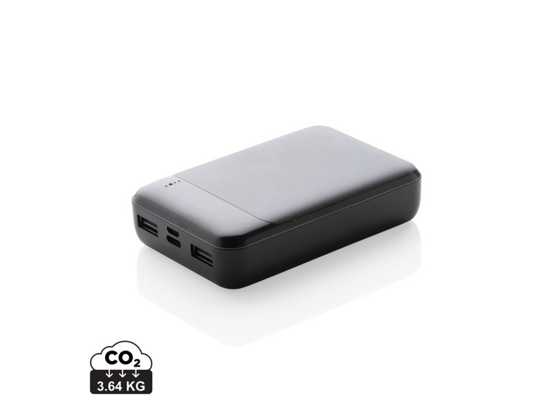 RCS standaard recycled plastic 10.000 mAh powerbank