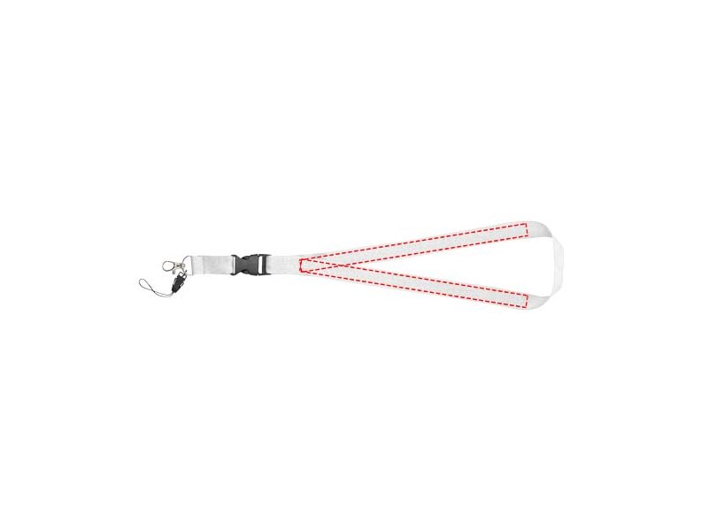Sagan lanyard met afneembare gesp en telefoonhouder