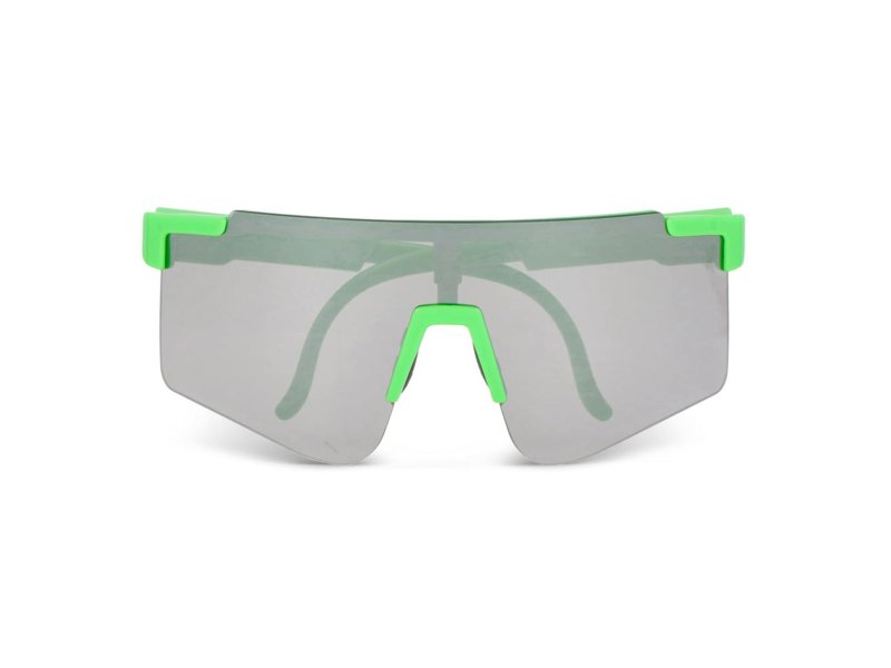 Sportzonnebril met spiegelende glazen Sportzonnebril met spiegelende glazen