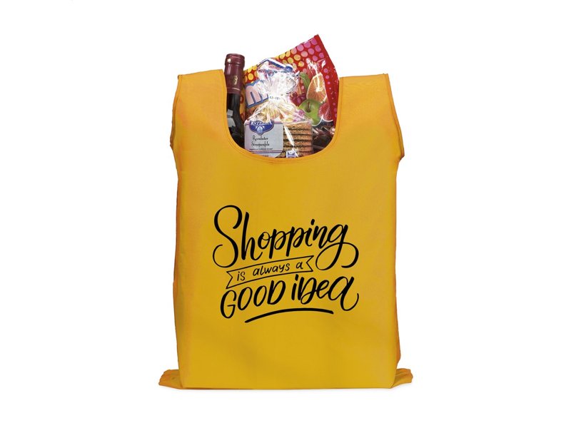 Opvouwbare boodschappentas, bedrukt met uw logo uitdelen?