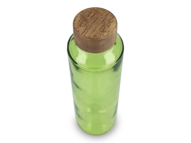 InSideOut Gerecyclede glazen Waterfles ReuuZ met houten dop 650 ml InSideOut Gerecyclede glazen Waterfles ReuuZ met houten dop 650 ml