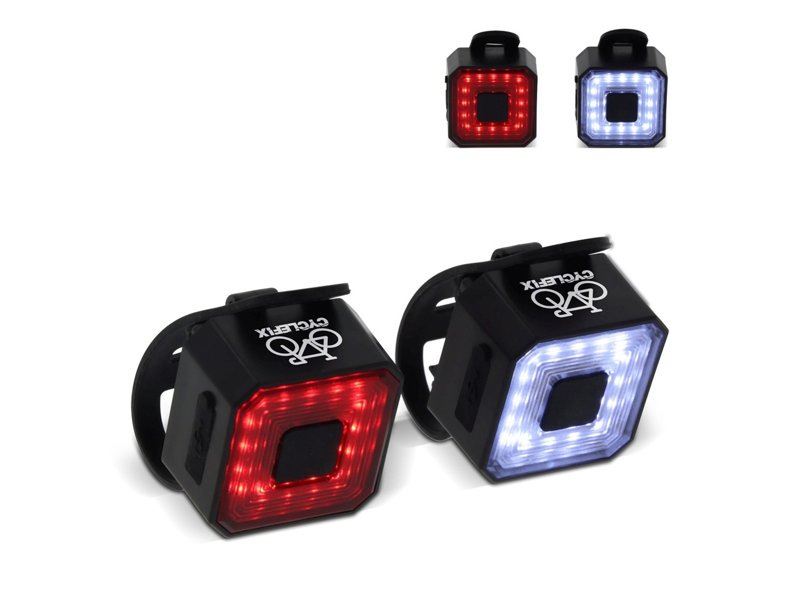 Oplaadbare fietslampjes set