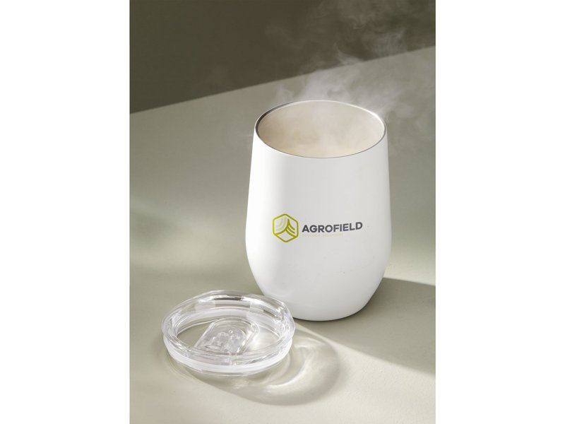 Huevo RCS Recycled Steel Cup 350 ml thermobeker Huevo RCS Recycled Steel Cup 350 ml thermobeker