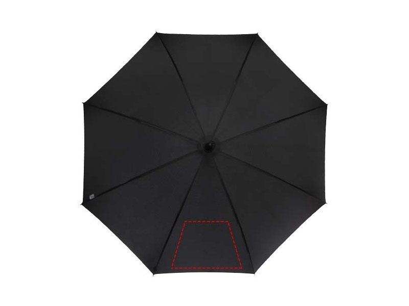 Fontana 23" automatische paraplu met carbon look en gebogen handvat Fontana 23" automatische paraplu met carbon look en gebogen handvat