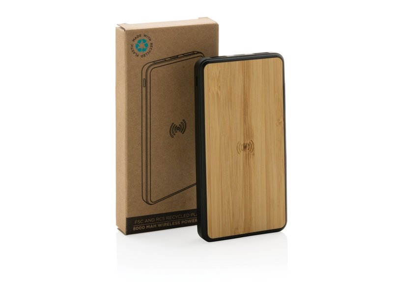 RCS gerecycled plastic 8.000 mAh draadloze powerbank