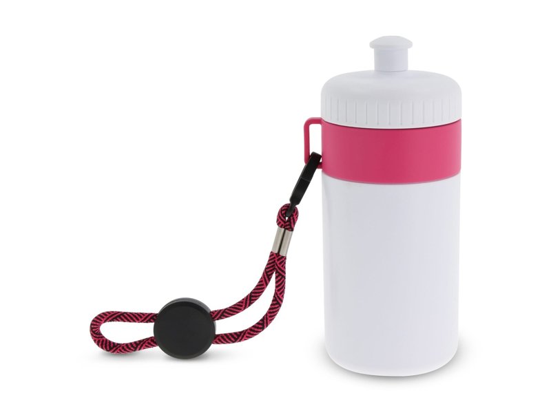 Bidon met rand en koord 500ml Bidon met rand en koord 500ml