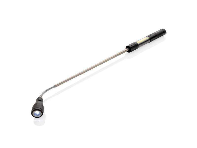 Uitschuifbare zaklamp met COB