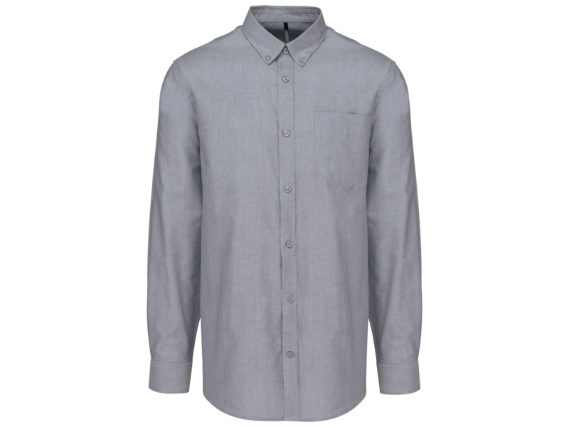 Kariban Heren oxford overhemd lange mouwen
