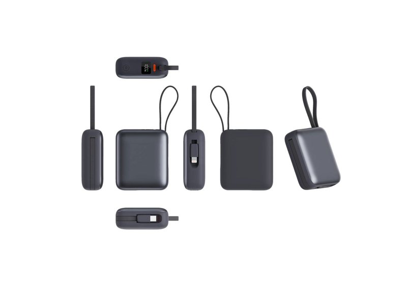 Nova Powerbank 22.5W Power Delivery met ingebouwde kabels 10000 mAh