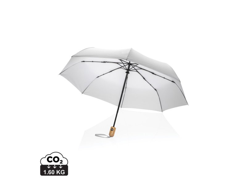 21" Impact AWARE™ RPET 190T bamboo auto open/dicht paraplu 21" Impact AWARE™ RPET 190T bamboo auto open/dicht paraplu